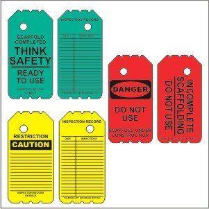Red and Green Tag Logo - Scaffold Tag Kit- 6 Disposable Tags- 10 Red Tags, 10 Green Tags, 10