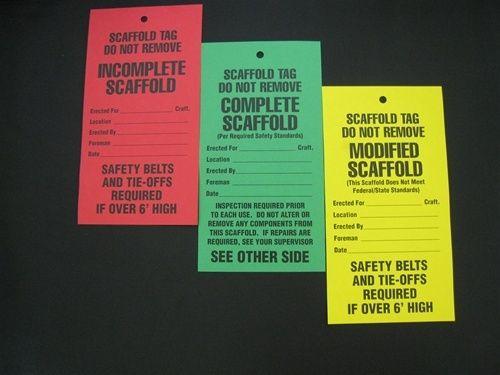 Red and Green Tag Logo - Scaffold Tags, Pack of 20, Red, Green and Yellow at CSPForestry.com