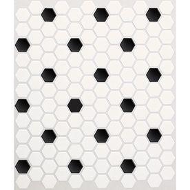 Black and White Hex Logo - Hexagonal Tile at Lowes.com