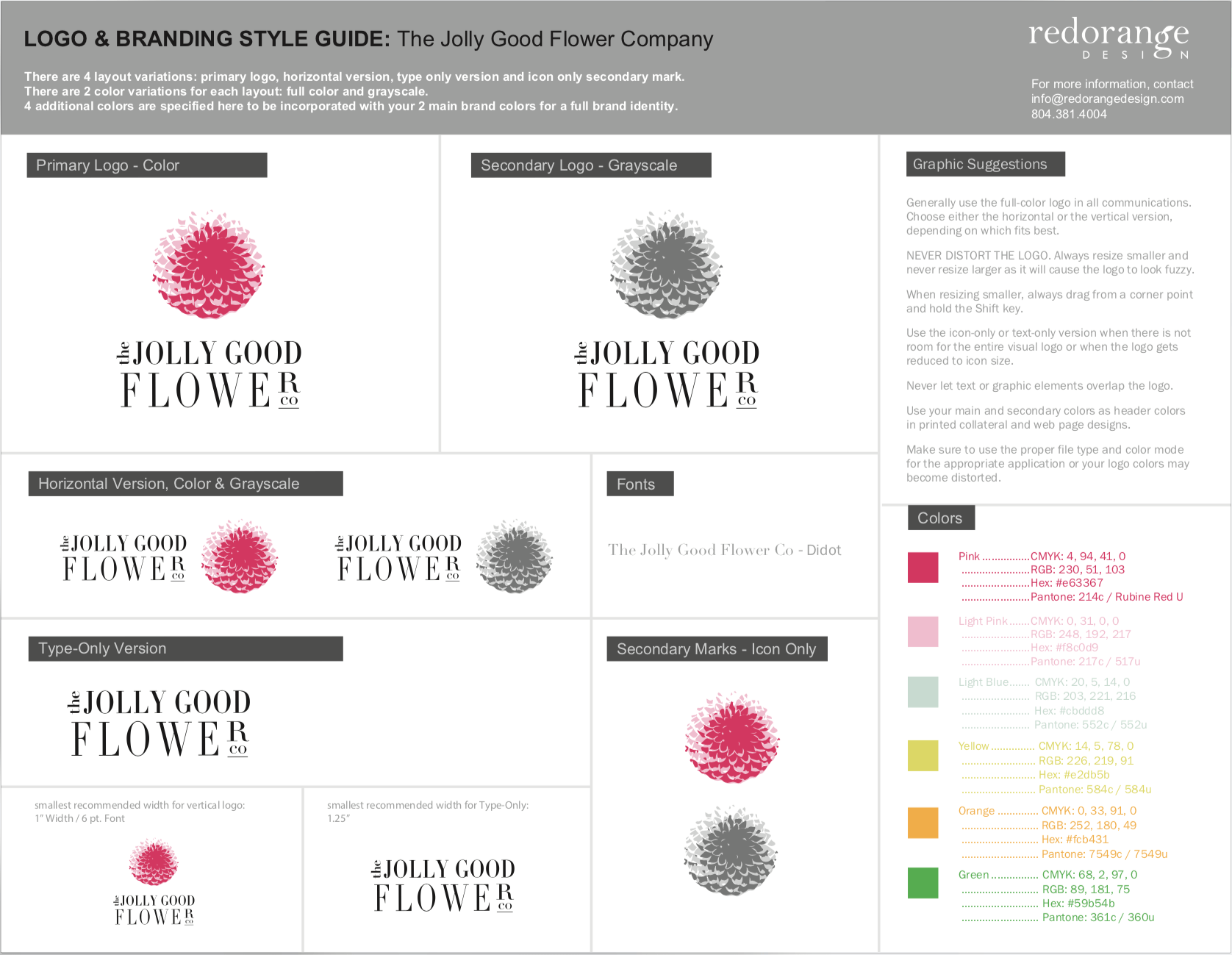 Red Flower Company Logo - jolly-good-flower-company-logo-style-guide - SLICE | bite-size ...