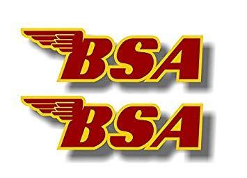 BSA Motorcycle Logo - BSA Motorcycle Winged Fuel Tank 7 Vinyl Sticker