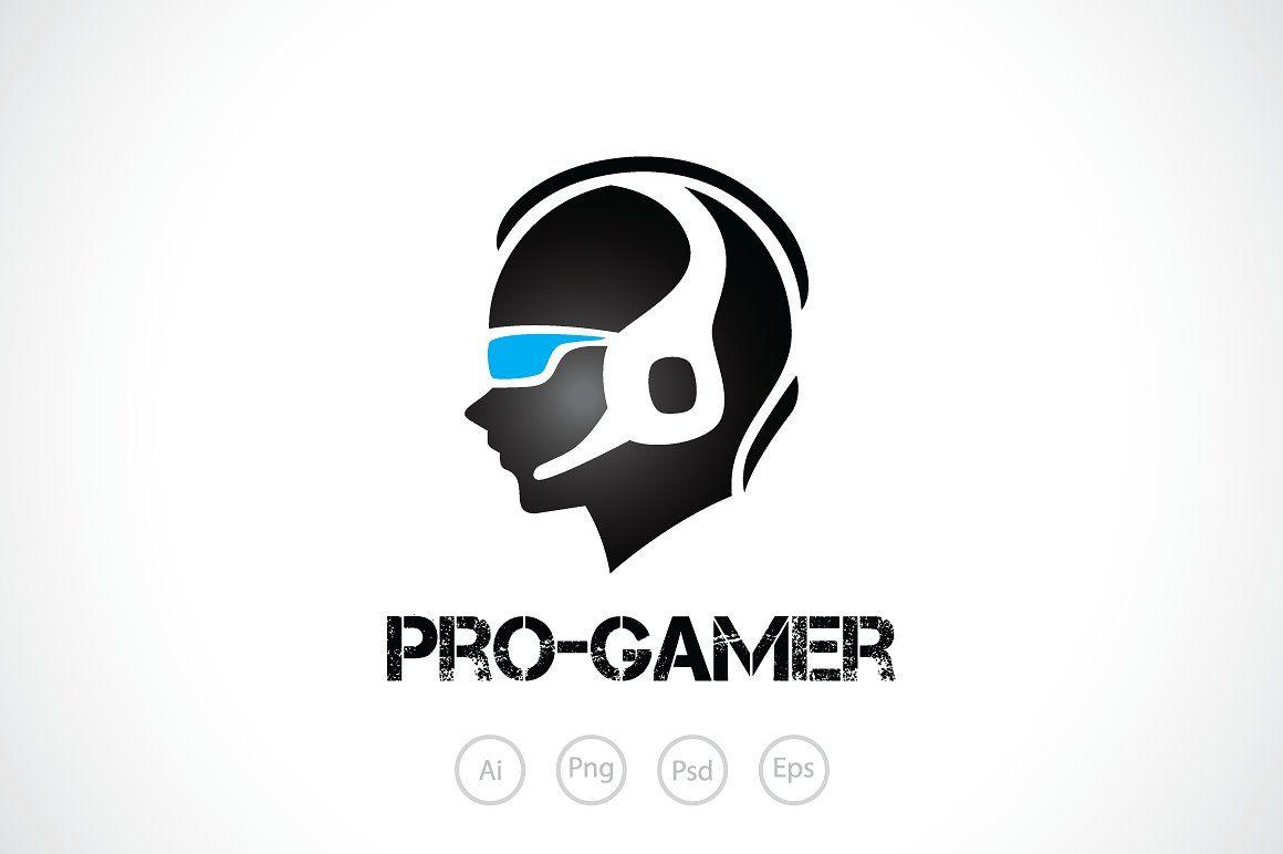 Black Gaming Logo - Pro Gamer Logo Template ~ Logo Templates ~ Creative Market