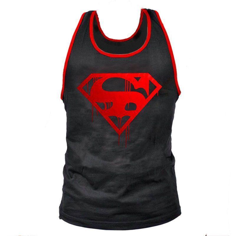 Bloody Superman Logo - Men's Bodybuilding Tank Top with bloody Superman logo. Very ...