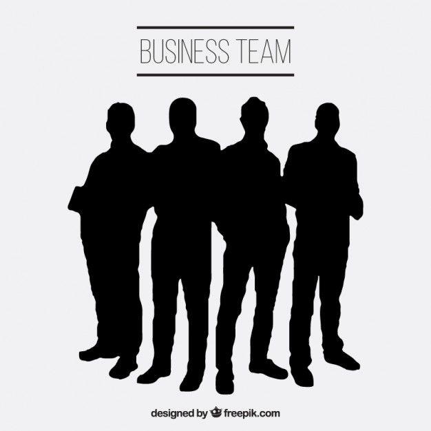 Business Team Logo - Business team silhouettes Vector