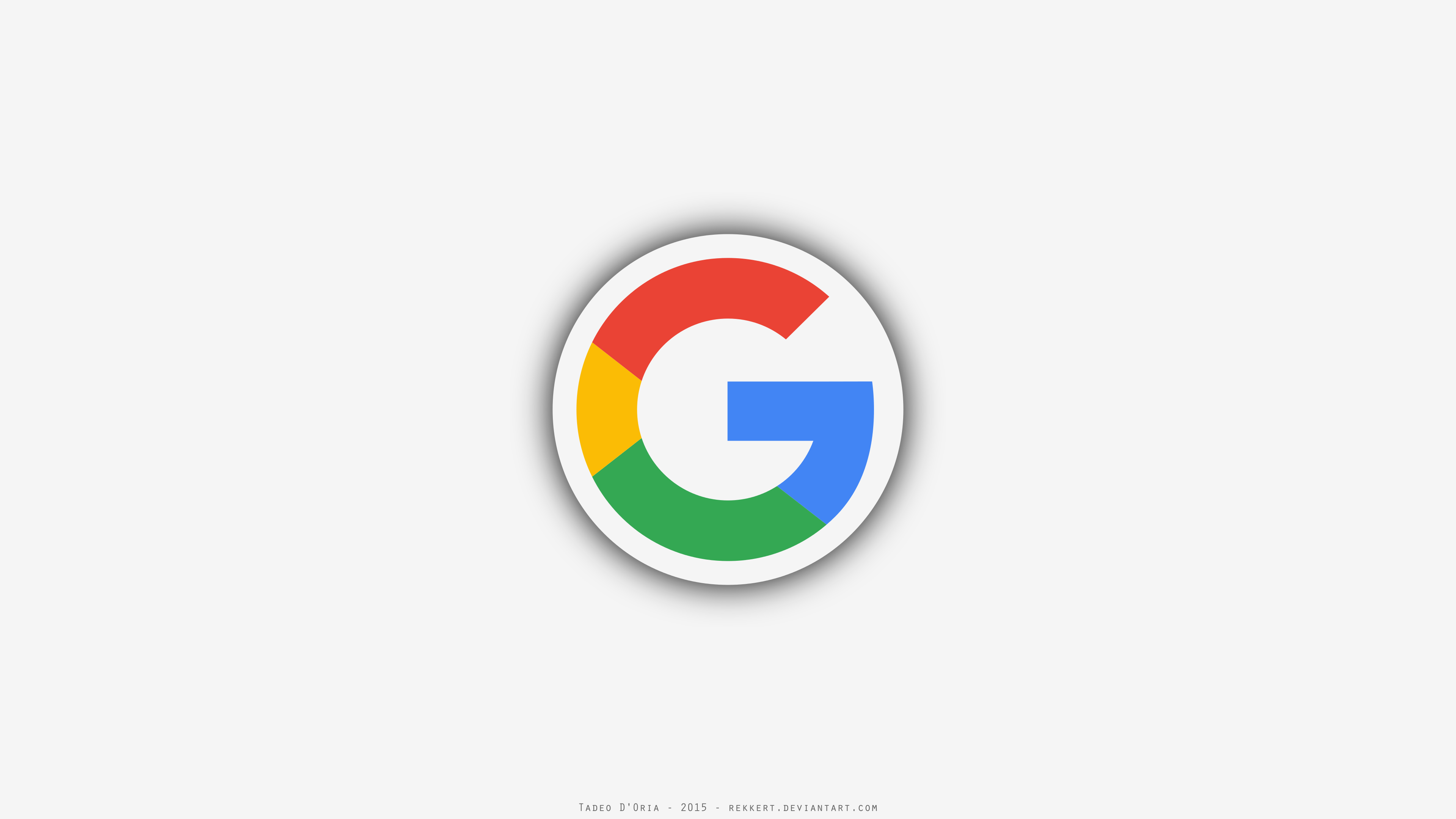 Coolest Google Logo - A minimalistic desktop wallpaper I made with the new logo : google