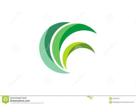 Grass Leaf Logo - Eco Green Logo, Circle Leaves Grass Nature Plant Symbol Design ...