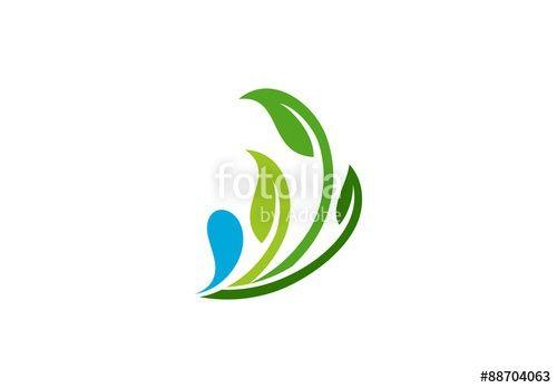 Grass Leaf Logo - leaf, water, plant, logo, nature, water drop, grass, ecology, symbol