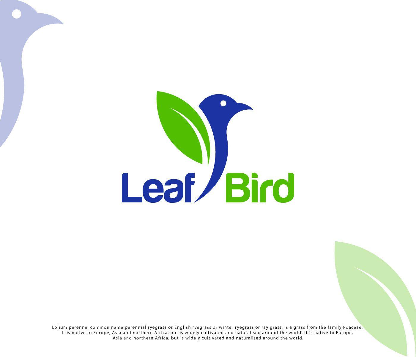 Grass Leaf Logo - Logo Leaf Bird on Behance