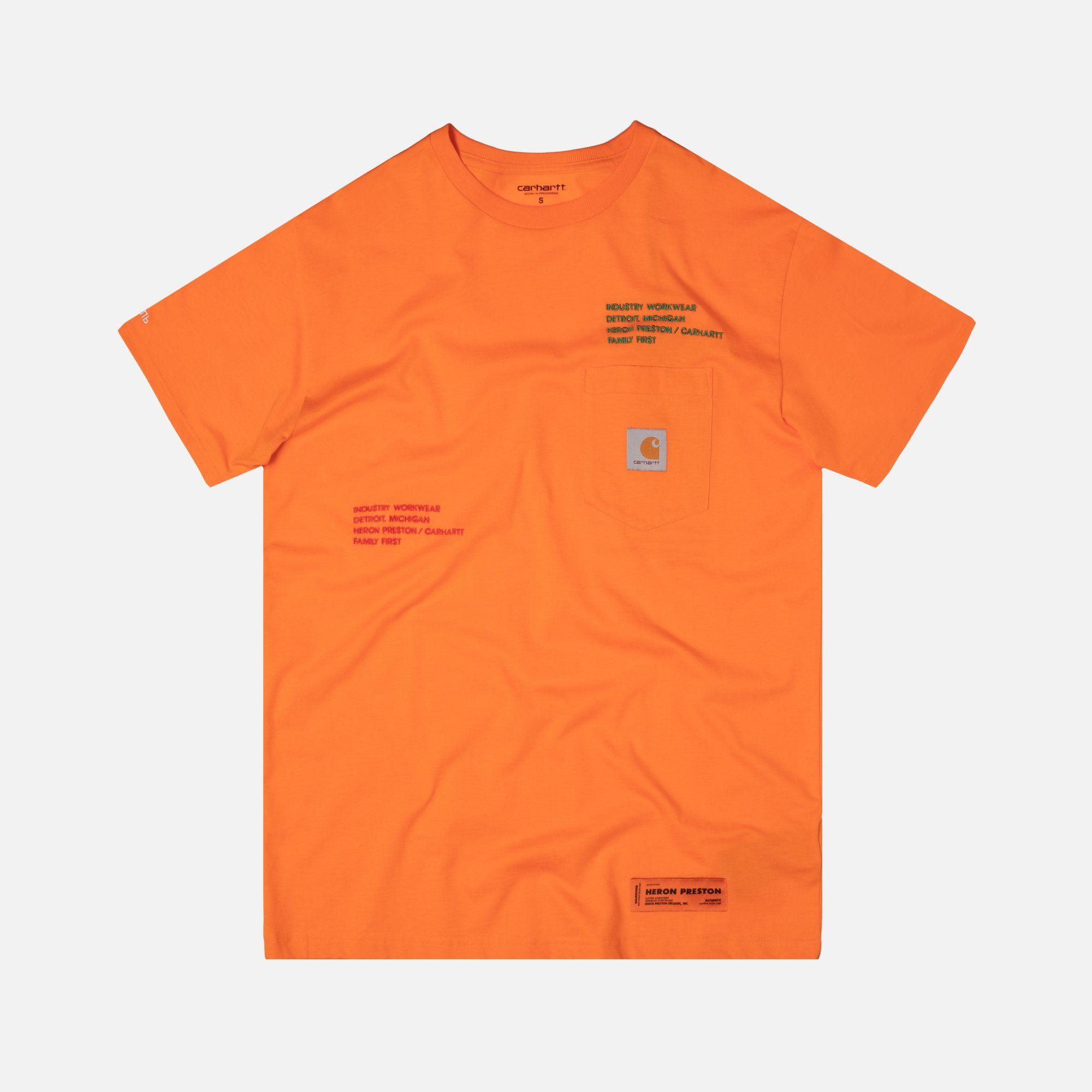 Orange Industry Logo - Heron Preston x Carhartt Tee - Orange – Kith