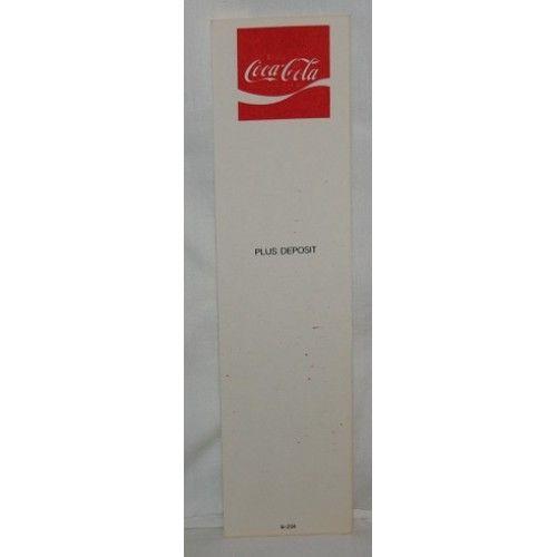 Square Wave Logo - Coca Cola Carton Insert, Plain With Square Wave Logo