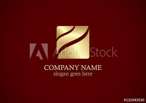 Square Wave Logo - square wave abstract gold logo - Buy this stock vector and explore ...