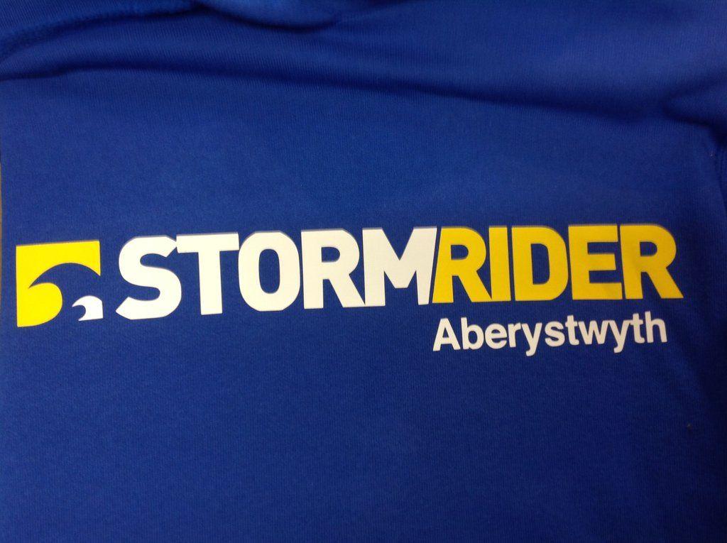 Blue White Yellow Logo - Stormrider Hoodie Blue/White/Yellow – StormriderStore