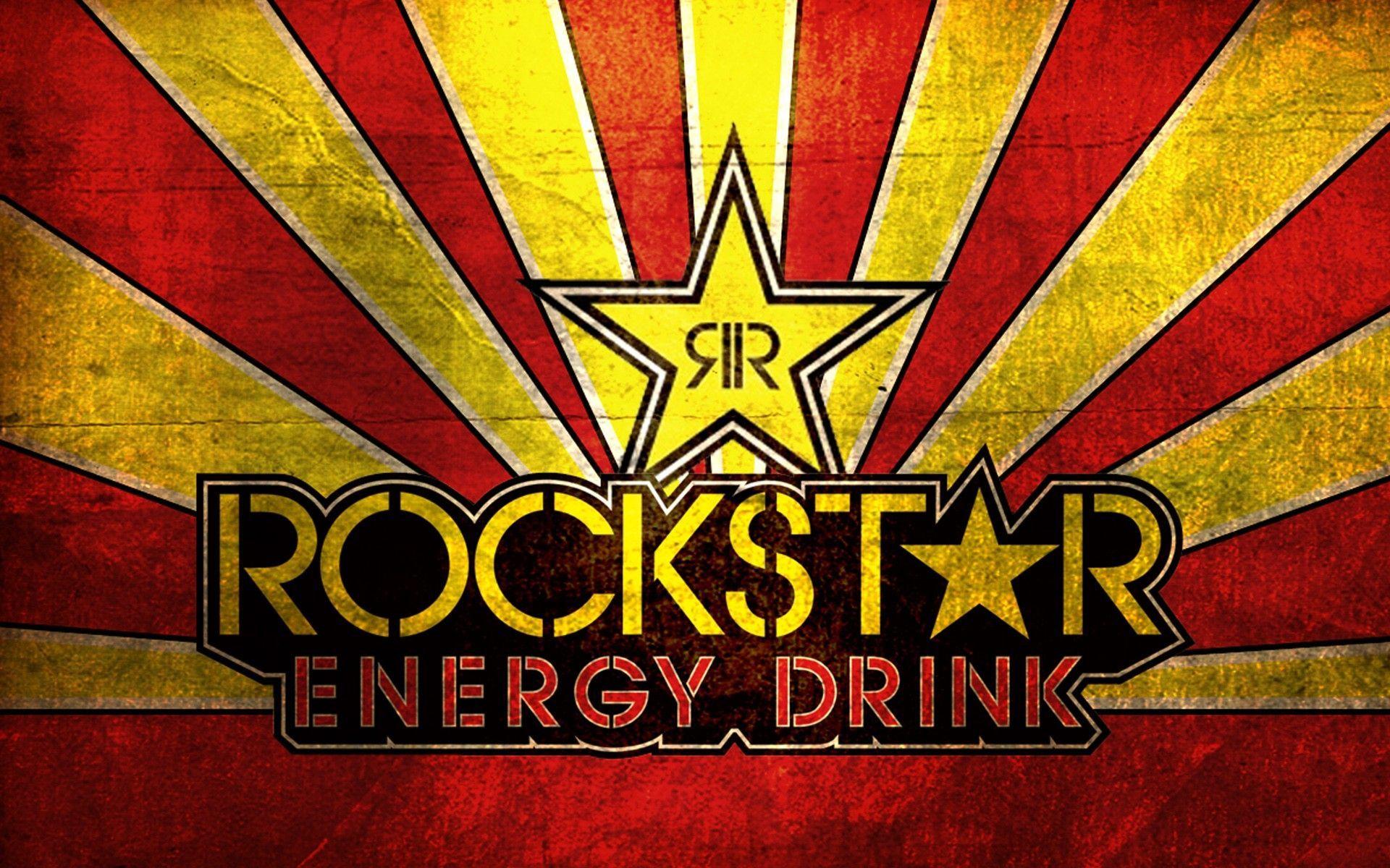 Red and Yellow Drink Logo - Rockstar Energy Drink Yellow Red HD Wallpaper For Your PC Desktop ...