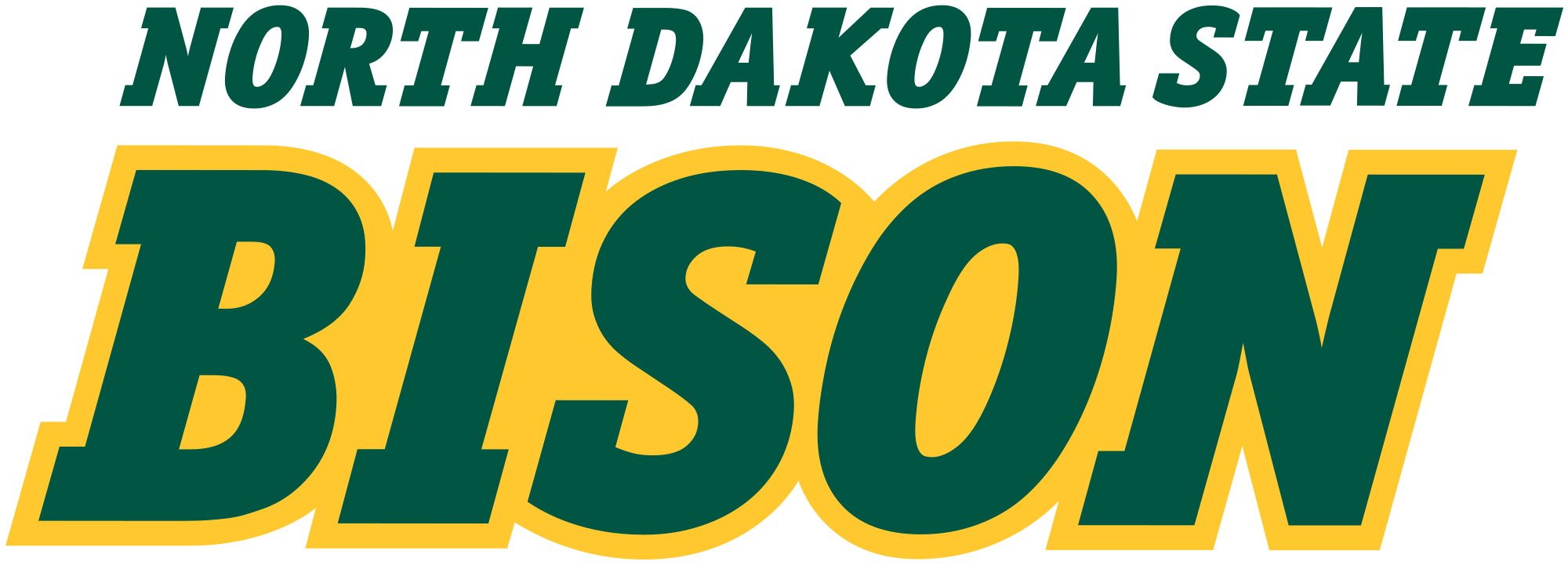 Bison Football Logo - North Dakota State Bison wordmark.svg