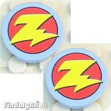 Zurg Z Logo - lego round yellow 2x2