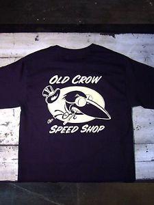 Old Crow Logo - Old Crow Speed Shop Short Sleeve Tee Shirt | eBay