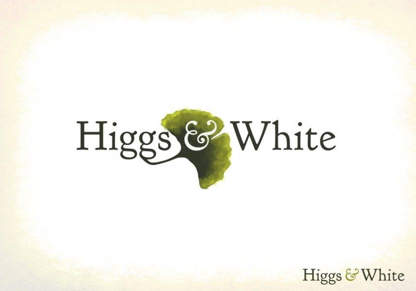 White Website Logo - Higgs & White logo design