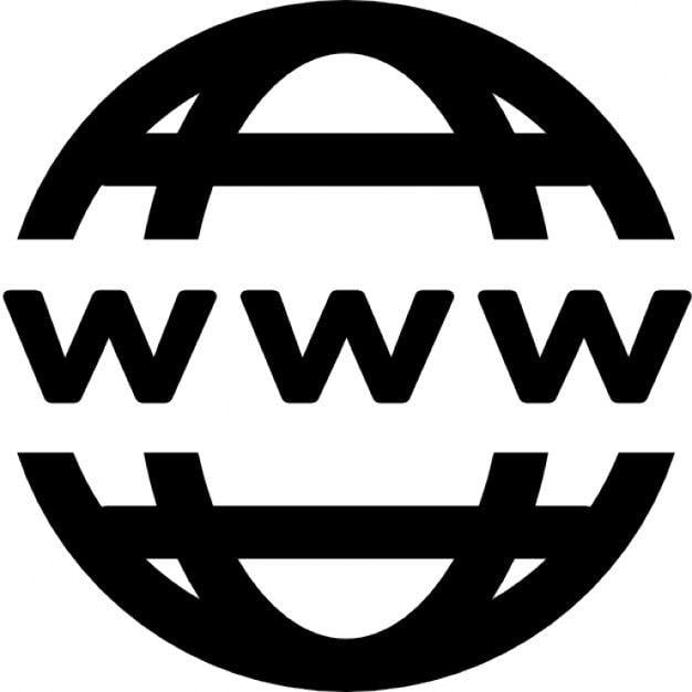 White Website Logo - World wide web Icon