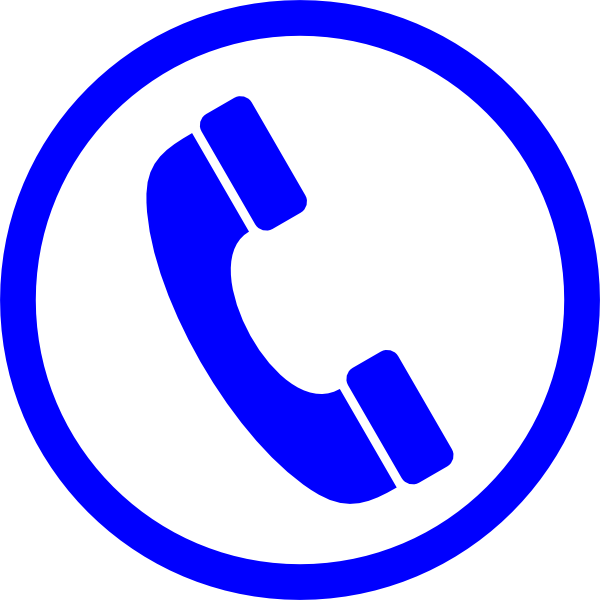 Small Telephone Logo - Blue Telephone Symbol Clip Art at Clker.com - vector clip art online ...