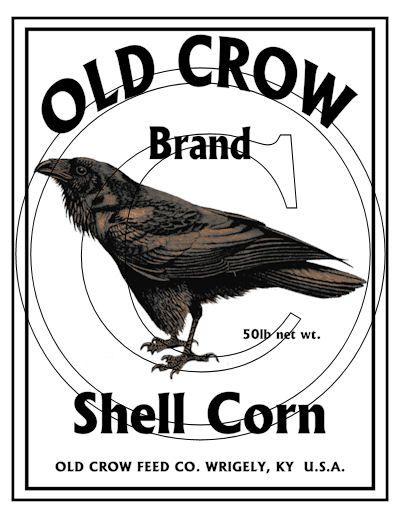 Old Crow Logo - Old Crow Brand Feed Sack Logo Printable. CrOwS GaThEr HeRe. Cuervo