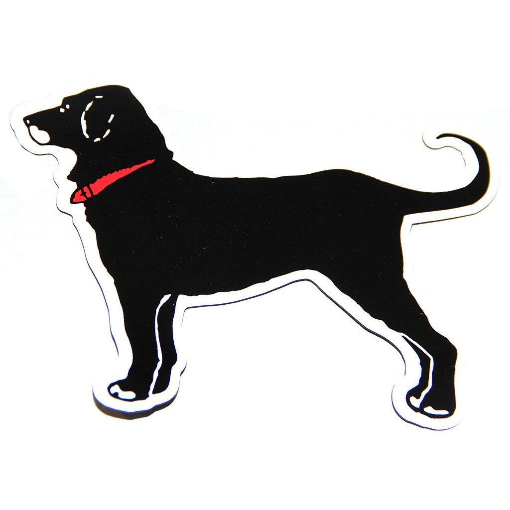 Black Dog Logo - CLASSIC BLACK DOG CAR MAGNET
