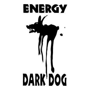 Black Dog Logo - Energy Drink Dark Dog logo Decal