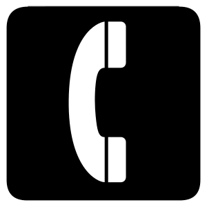 Small Telephone Logo - Clipart - aiga telephone bg