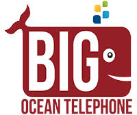 Small Telephone Logo - Big Ocean Telephone - Business Phone Service. VoIP, Hosted Phone and ...