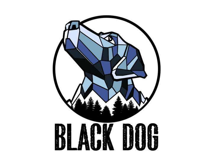 Black Dog Logo - Camping. Hiking. Dogs