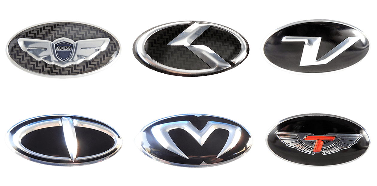 Oval V Logo - Steering wheel emblem Oval domed metal emblem 60mm x 30mm size, Oval ...
