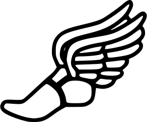 Winged Shoe Logo - Winged foot by @spacefem, A winged foot, popular symbol of track ...