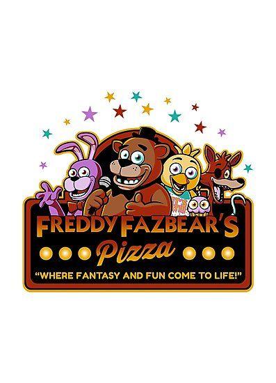 Fnaf Logo - 'Five Nights at Freddy's Freddy Fazbear's Pizza FNAF logo' Photographic  Print by Jacob King