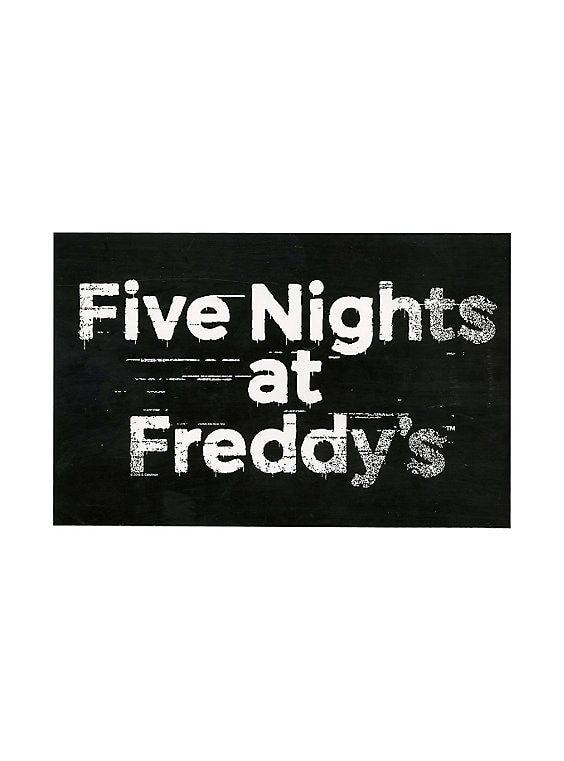 Fnaf Logo - Five Nights At Freddy's Logo Decal
