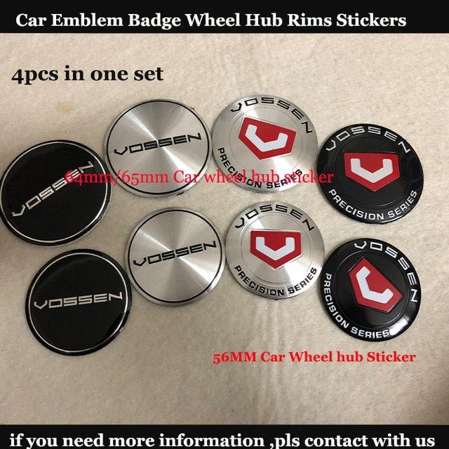 Off Brand Rim Logo - 4PCS/SET 56MM 64/65MM For Vossen Logo Car Emblem Badge Rims Wheel ...