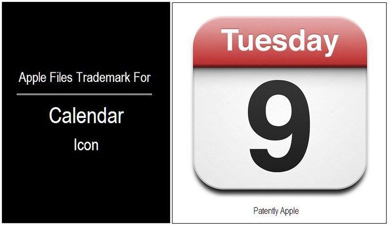 iPhone Calendar Apps Logo - Apple Files Trademark for 