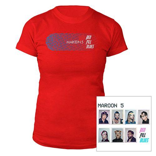 Red Pill Blues Maroon 5 Logo - Maroon 5 Official Store. Red Pill Blues Women's Bundle