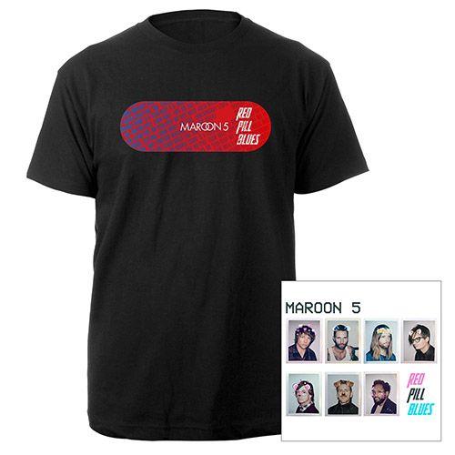 Red Pill Blues Maroon 5 Logo - Maroon 5 Official Store | Red Pill Blues Unisex Bundle