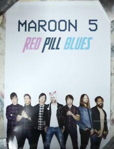 Red Pill Blues Maroon 5 Logo - Details about Maroon 5 Red Pill Blues Taiwan Promo Poster