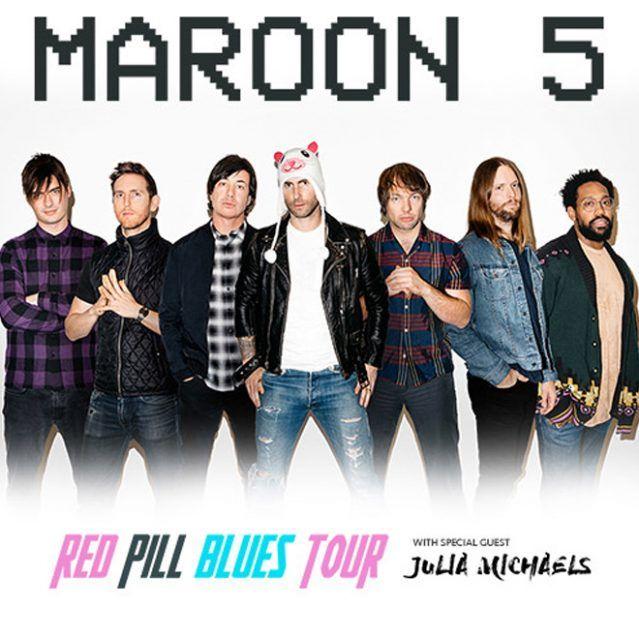Red Pill Blues Maroon 5 Logo - Maroon 5 Red Pill Blues Tour with Julia. Prudential Center Newark NJ