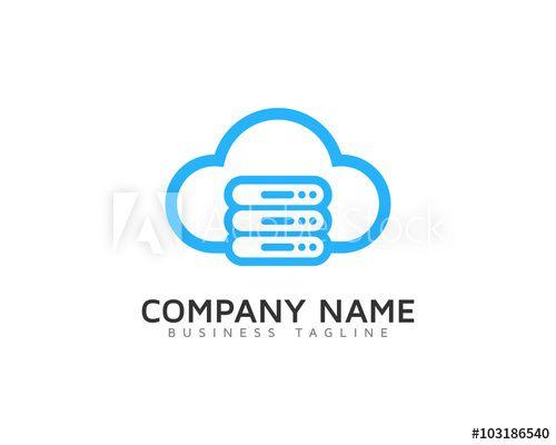 Cloud Server Logo - Cloud Server Logo Design Template - Buy this stock vector and ...