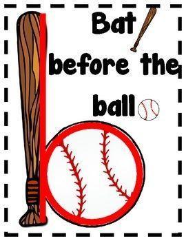 Lower Case B Sports Logo - lower case b bat ball. Mommy Preschool. Classroom, Teaching