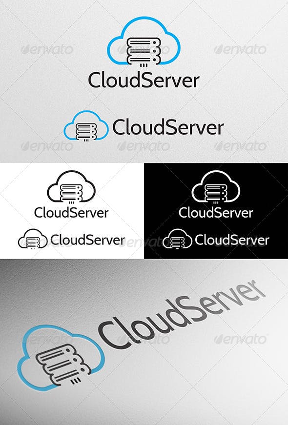 Cloud Server Logo - Cloud Server Logo by lincerta | GraphicRiver