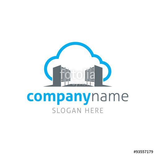 Cloud Server Logo - Cloud Server Logo Template Stock Image And Royalty Free Vector
