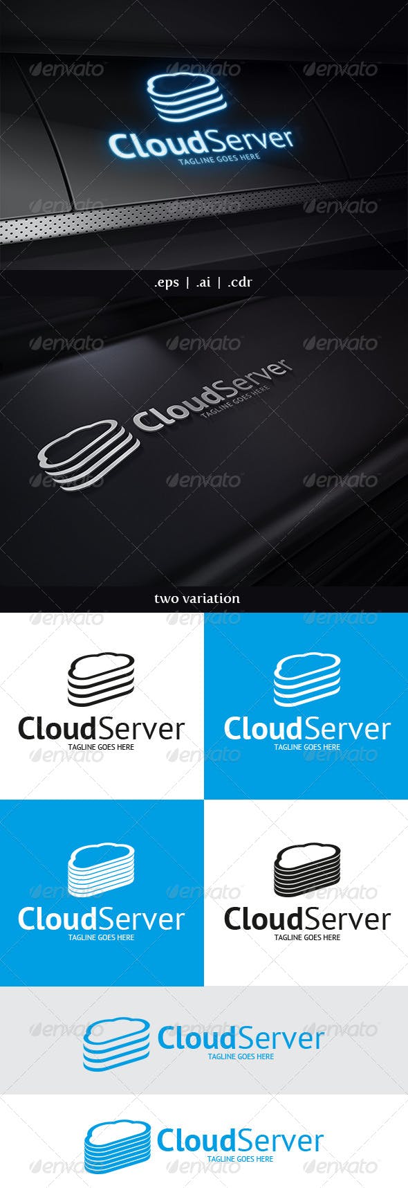 Cloud Server Logo - Cloud Server Logo by Idea_Factory | GraphicRiver