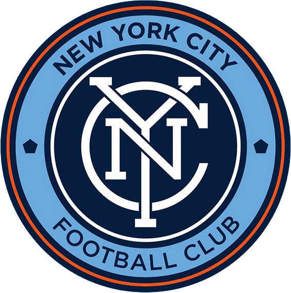 In White W Blue Circle Logo - New York City FC Primary Logo League Soccer (MLS)