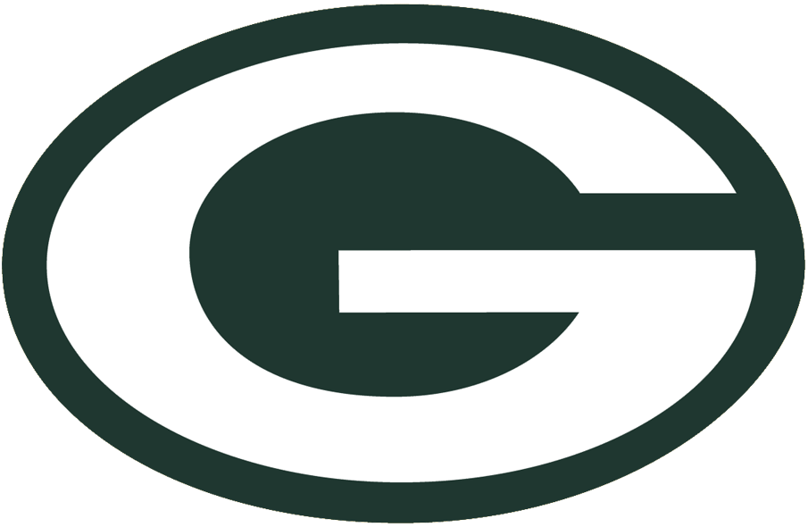 White and Green Oval Logo - Green Bay Packers Alternate Logo Football League NFL