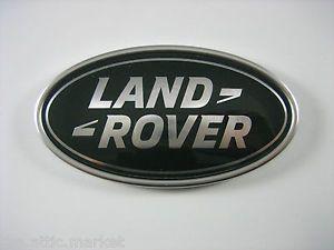 White and Green Oval Logo - Range Rover / Sport Tailgate Emblem Green and Silver Land Rover Oval ...
