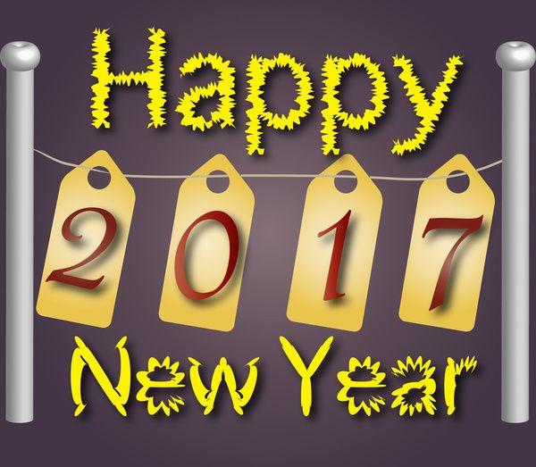 Year 2017 Logo - Logo for new year 2017 Free vector in Encapsulated PostScript eps ...