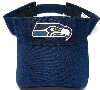 Flat Seattle Logo - READ LISTING! SEATTLE Seahawks HEAT APPLIED FLAT LOGO on Navy visor ...