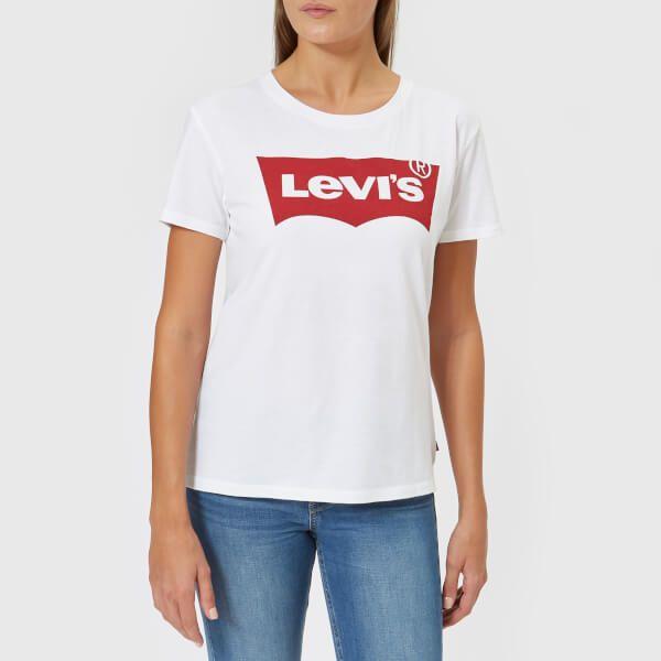 Perfect White Logo - Levi's Women's Perfect Logo T-Shirt - White Womens Clothing | TheHut.com